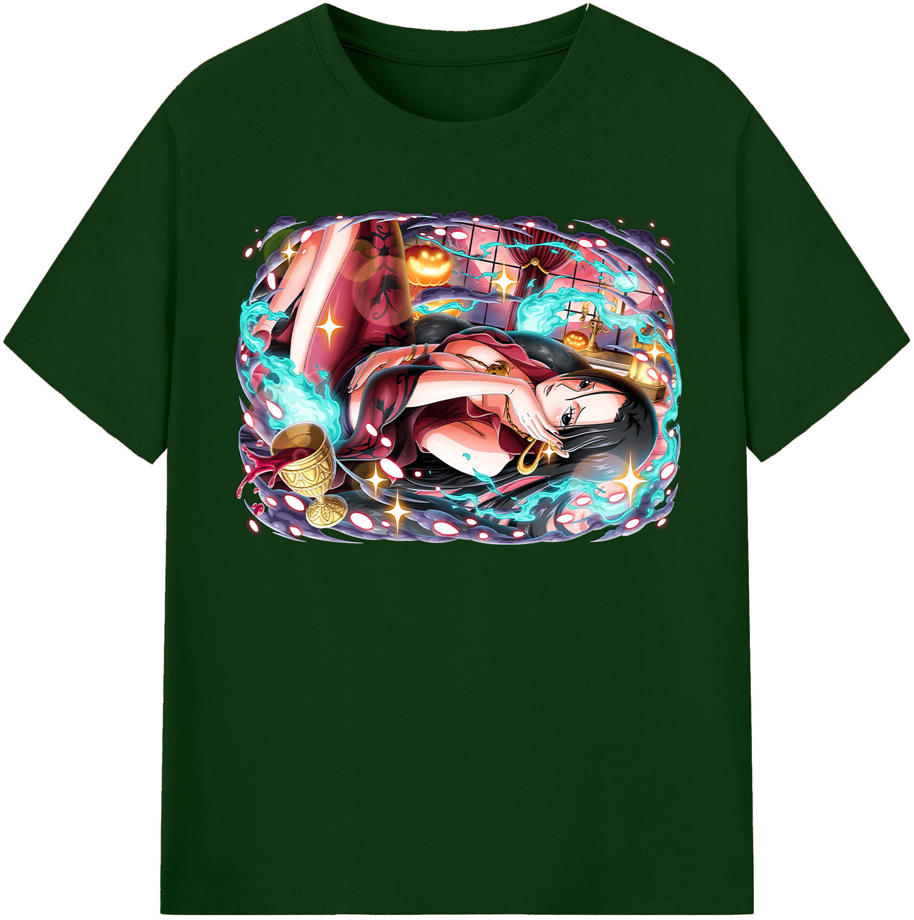ワンピース ボア・ハンコック ONE PIECE Boa·Hancock 綿100％半袖Tシャツ（フロントプリント）